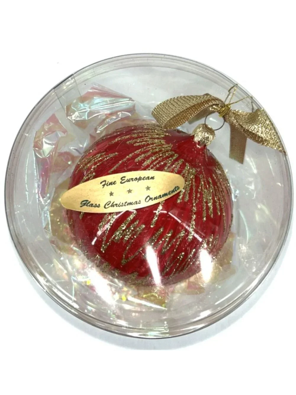 European Christmas Ornament Red 5